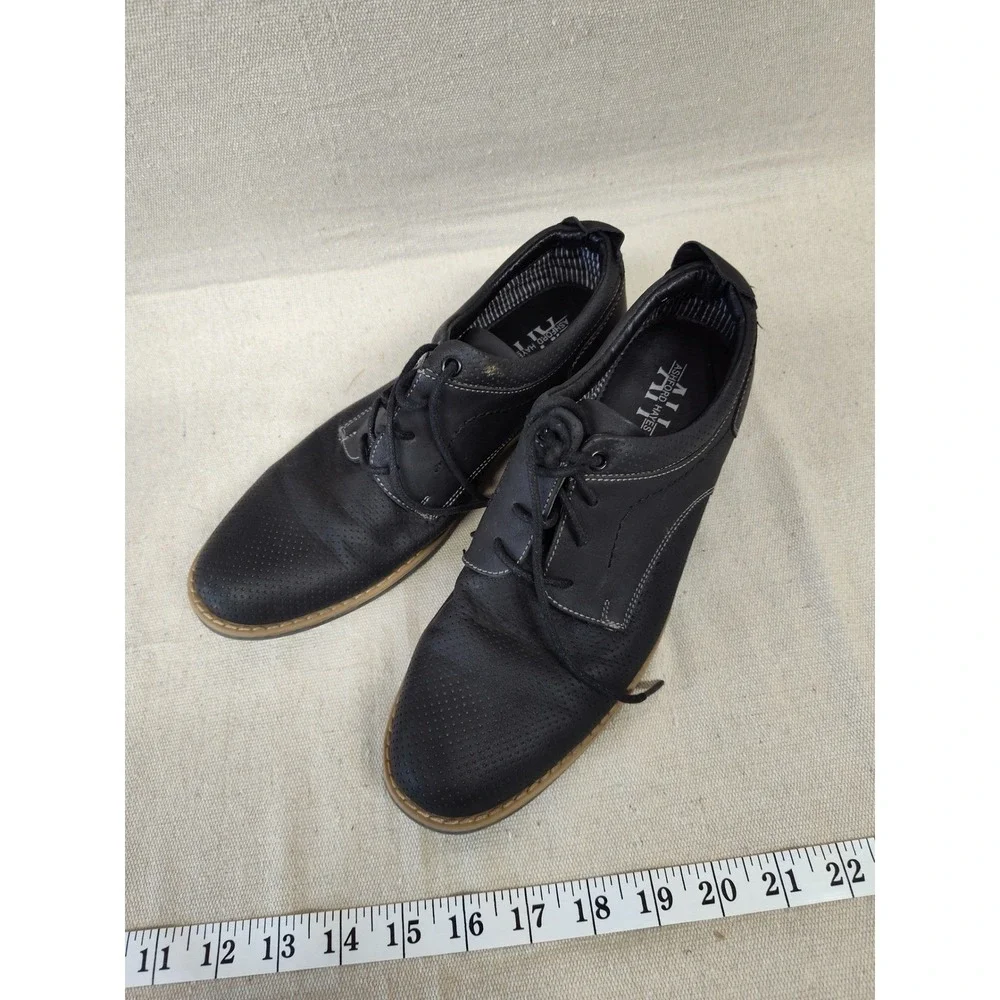 Ashford Hayes Barkley Mens Black Perforated Oxford Dress Shoes Size 6M 5113